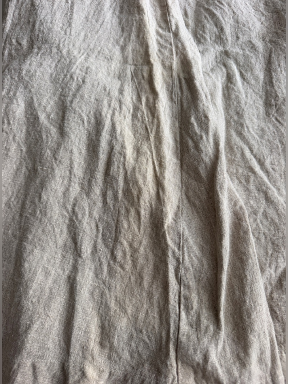 🤎🤍🌾CUT LOOSE Oatmeal Linen Maxi Dress - Picture 4 of 6
